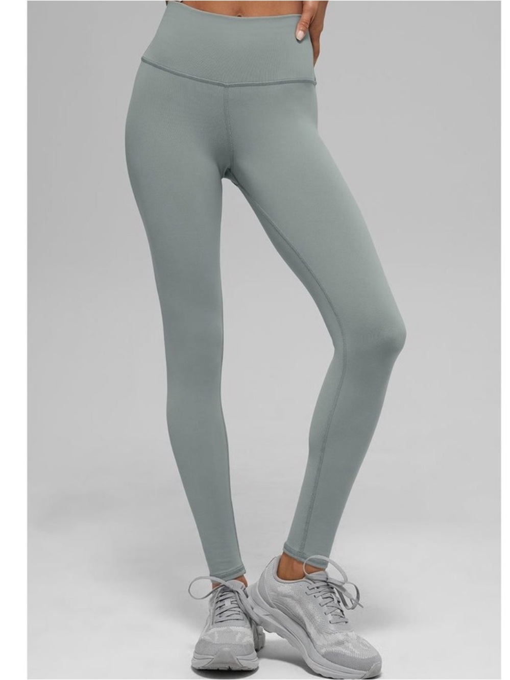 ALO LUNER GRAY High-Waist Seamless airbrush  Leggings - ! New! L